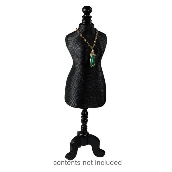 Display, mannequin, paper twine and wood, black, 23 x 6 x 6 inches. Sold individually. image number 1