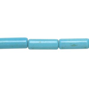 Magnesite 1pkg1, round tube bead 15 inch 15x5mm