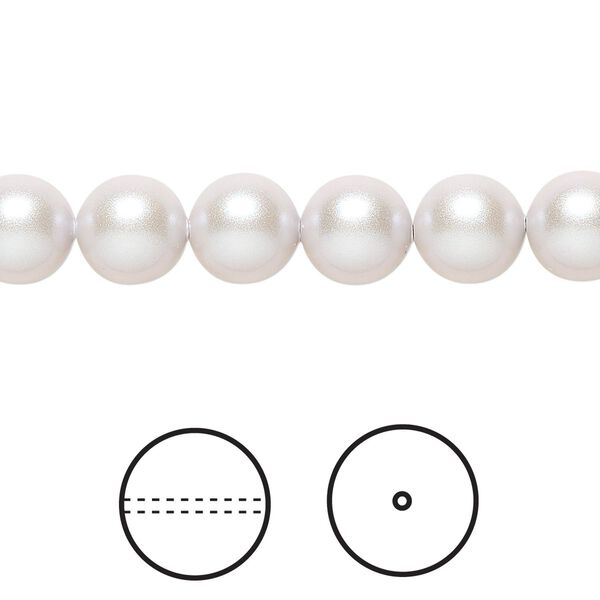Pearl 250pk iridescent dove grey, Swarovski® 8mm round 5810 image number 0