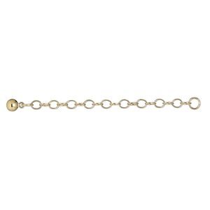 Extender chain 1pkg1 14Kt gold-filled cable, 2.8mm, 2 inch