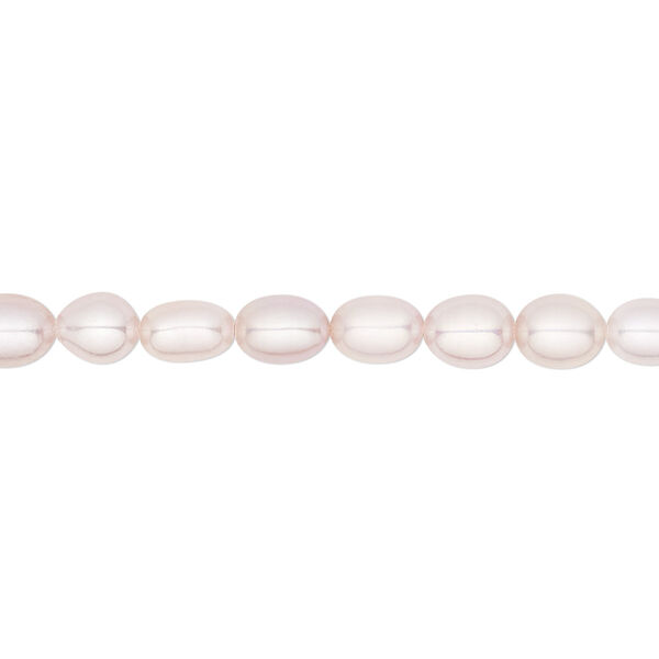 Pearl, White Lotus™, cultured freshwater, mauve, 5-5.5mm rice, B grade, Mohs hardness 2-1/2 to 4. Sold per 15-1/2" to 16" strand. image number 0
