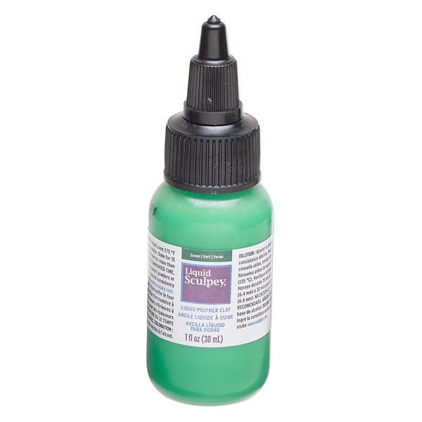 Liquid polymer clay 1pkg1, 1 fluid ounce green Liquid Sculpey® image number 0
