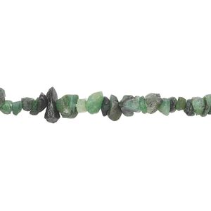 Emerald 1pkg1, chip bead 18 inch small to medium
