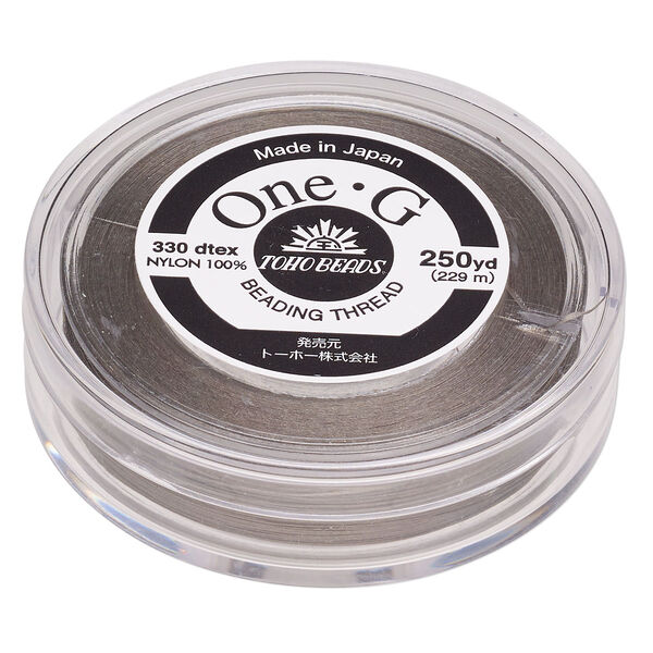 Thread, One-G™, nylon, pkg/250 yards, light khaki, size 0. image number 0