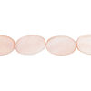 Mother-of-pearl shell 1pkg1, flat oval bead 15 inch light pink 14x10mm-15x11mm image number 0