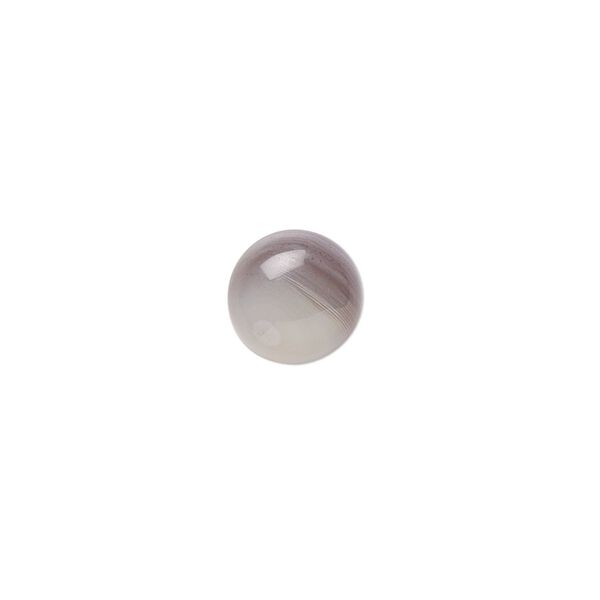 Botswana agate 1pkg2, calibrated round cab natural 10mm image number 0