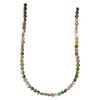 Multi-tourmaline 1pkg1, hand-cut faceted puffed flat round bead, 15 inch 7mm image number 2