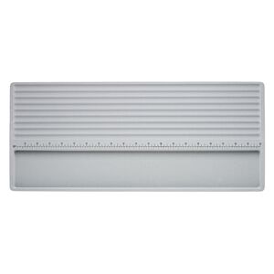 Pearl bead board, flocked plastic, gray and black, 20-3/4 x 9 x 3/4 inches, 9 rows with tray. Sold per pkg of 6.