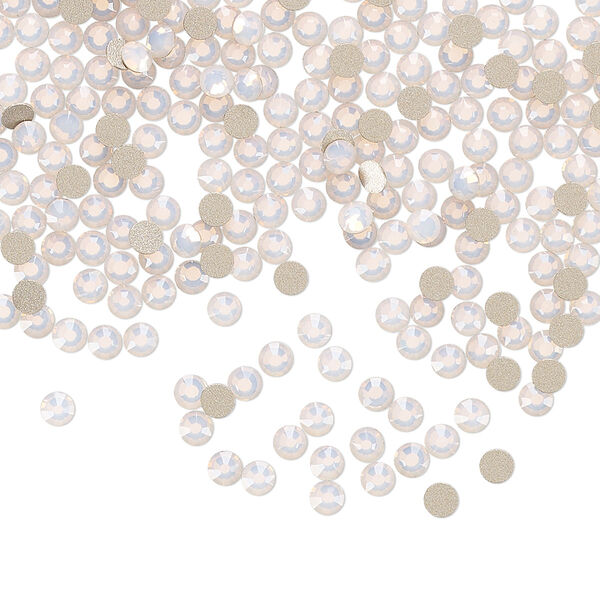 Flat back 1440pk rose opal foil back, Preciosa MAXIMA Czech crystal rhinestone 2.5-2.7mm chaton rose round SS9 image number 0