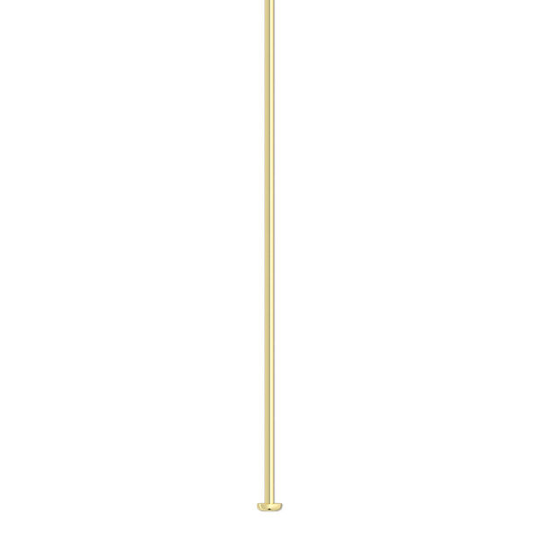 Head pin, 14Kt gold-filled, 2 inches, 21 gauge. Sold per pkg of 10. image number 0