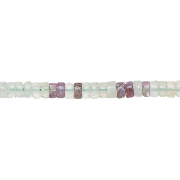 Multi-fluorite 1pkg1, heishi bead natural B grade, 15.5-16 inch 4x1.5mm-4x2.5mm image number 0