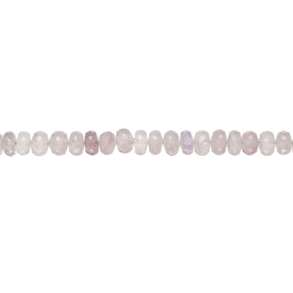 Lavender amethyst / amethyst / quartz crystal 1pkg1, micro-faceted rondelle bead natural, 7 inch light to medium 11x7mm-13x9mm image number 1