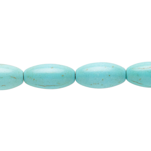 Magnesite 1pkg1, oval bead 15 inch 16x8mm image number 0