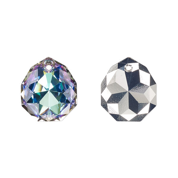 Drop 24pk crystal vitrail light, Swarovski® 16x13.5mm pendant majestic 6436 image number 0