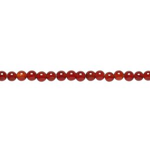 Carnelian 1pkg1, round bead 15.5-16 inch 3mm