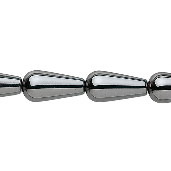 Bead, Hemalyke™ (man-made), 16x8mm teardrop. Sold per 15-1/2" to 16" strand. image number 0