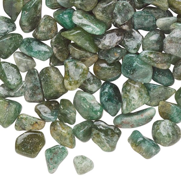 Green aventurine 1pkg1, undrilled inlay chip natural 1 oz mini image number 0
