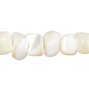 Gold lip / mother-of-pearl shell 1pkg1, nugget bead 15 inch small to medium