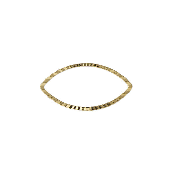 Component, gold-plated brass, 23x12mm single-sided diamond-cut open marquise, 1.3mm thick. Sold per pkg of 100. image number 0