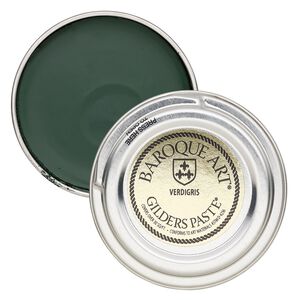 Wax paste, Gilders Paste®, pkg/1-ounce tin, verdigris.