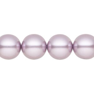 Pearl 10pk lavender, Preciosa Czech crystal 12mm round