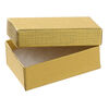 Box 1pkg10, paper and "cotton" filled, gold, 2-1/2 x 1-1/2 x 7/8 inches rectangle image number 1