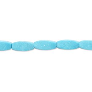 Magnesite 1pkg1, twisted oval bead 15 inch 10x4mm-11x5mm