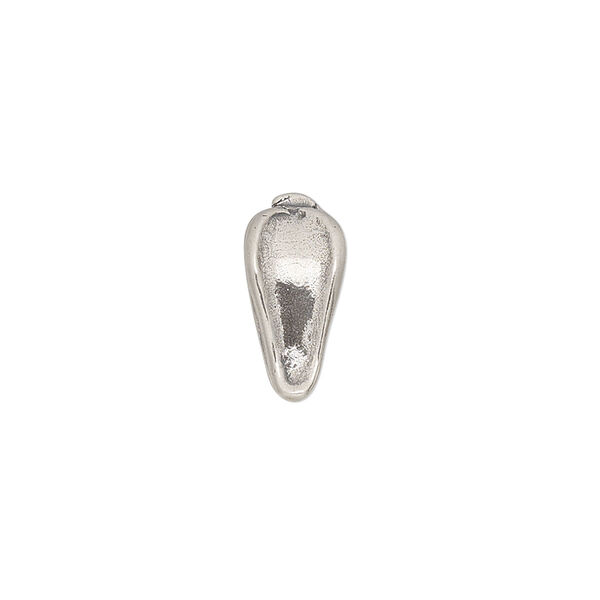 Bail, ice-pick, sterling silver, 14x6mm triangle, 11mm grip length. Sold individually. image number 0