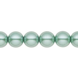Hemalyke™ 1pkg1, pearlescent round bead 15.5-16 inch 10mm