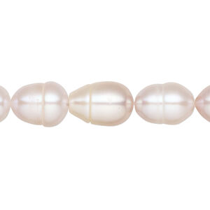 Freshwater pearl 1pkg1, rice natural, 15 inch mauve 8-9mm cultured