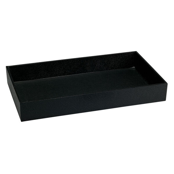 Display tray, paper and fiber board, black, 14-3/4 x 8-1/4 x 2 inches. Sold individually. image number 0