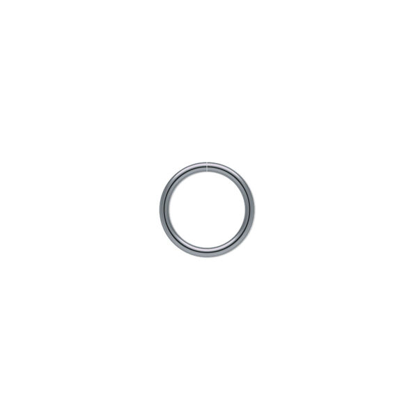 Jump ring, gunmetal-plated brass, 10mm round, 8mm inside diameter, 18 gauge. Sold per pkg of 100. image number 0
