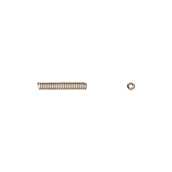 Bead, 14Kt gold-filled, 12.5x2mm coil, 0.8mm hole. Sold per pkg of 20. image number 0