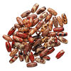 Bead mix, wood (coated), multicolored, 15x7mm hand-cut oval with painted pattern. Sold per pkg of 100. image number 1