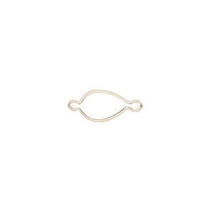 Link, Wrap-Tite®, 14Kt gold, 9x6mm pear setting. Sold individually.