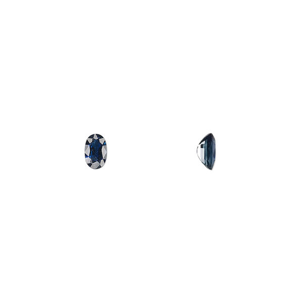 Gem, sapphire (heated), 5x3mm faceted oval, A- grade, Mohs hardness 9. Sold individually. image number 0