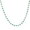 Necklace, green onyx (dyed) and gold-finished sterling silver, 3.5-4mm hand-cut faceted rondelle, 18 inches with S-hook clasp. Sold individually. image number 0