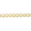 Freshwater pearl 1pkg1, semi-round, 15 inch jonquil 5-6mm cultured image number 0