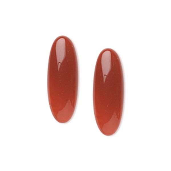 Carnelian 1pkg2, calibrated oval cab B grade, 22x8mm image number 0