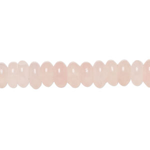 Rose quartz 1pkg1, rondelle bead natural, 15 inch 7x3mm-8x4mm pale