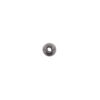 Bead, Navajo pearl style brushed oxidized sterling silver, 18 x 6mm oval. Sold individually. image number 1