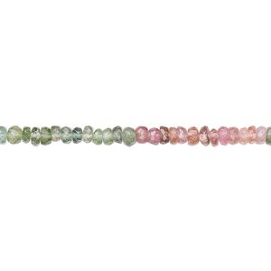 Multi-tourmaline 1pkg1, hand-cut faceted rondelle bead natural 15.5-16 inch 2.5x2mm