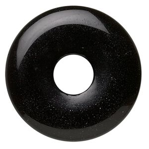 Black onyx 1pkg1, donut focal 30mm