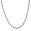 Necklace, black spinel (natural) and gold-finished sterling silver, 3.5-4mm hand-cut faceted rondelle, 18 inches with S-hook clasp. Sold individually. image number 0
