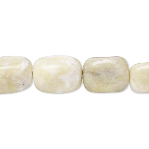 Bead, peridot "jasper" (serpentine) (natural), small to medium tumbled nugget, Mohs hardness 2-1/2 to 6. Sold per 15" to 16" strand. image number 0