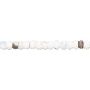 Peruvian opal 1pkg1, hand-cut faceted rondelle bead natural 10 inch 4x2mm-5x4mm