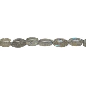 Labradorite 1pkg1, hand-cut oval bead natural 13 inch 7x4mm-10x6mm