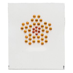 Iron-on transfer 1pk sun and hyacinth, Preciosa Czech crystal 25x24mm petunia