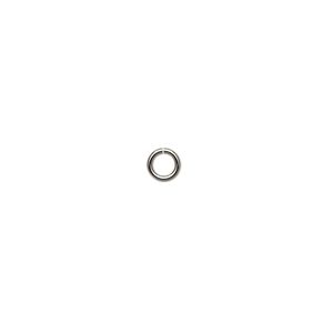 Jump ring, 14KtW white gold, 4.5mm round, 2.9mm inside diameter, 20 gauge. Sold per pkg of 4.