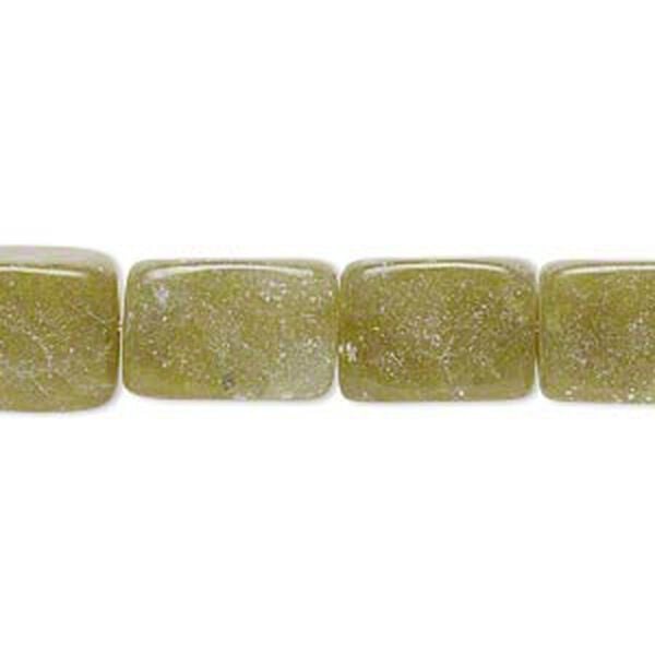 Bead, olive new "jade" (serpentine) (natural), dark, small to medium tumbled nugget, Mohs hardness 2-1/2 to 6. Sold per 15" to 16" strand. image number 0